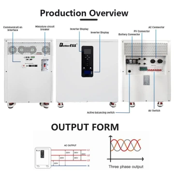51.2V 560Ah 28kwh Three-phase All in One AC380V  With 12kw Inverter Home Energy Storage System