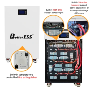 (EU Stock) BetterESS 51.2V 314Ah 16KWh LiFePO4 Mobile ESS With Active Balancer for Home Energy Storage